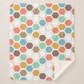 Bee Hive Module Patroon Sherpa Deken (Voorkant)