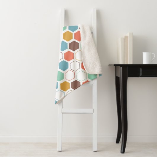 Bee Hive Module Patroon Sherpa Deken (In situ)