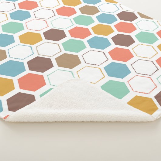 Bee Hive Module Patroon Sherpa Deken (3/4)