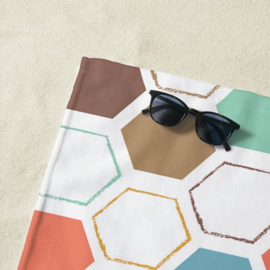 Bee Hive Module Patroon Strandlaken (In situ)