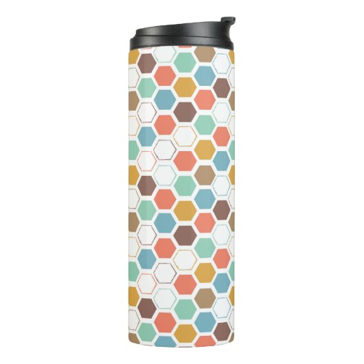 Bee Hive Module Patroon Thermosbeker (Gedraaid links)