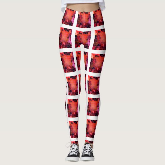 Bee Hive Patroon Leggings (Voorkant)