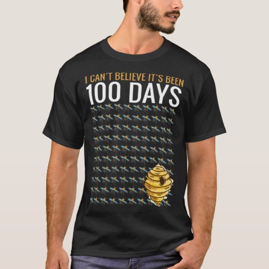 Bee Hive Tree 100 Days Of School Teacher Boys T-shirt (Voorkant)