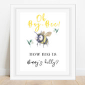 BEE - Hoe groot is mama's buik Poster