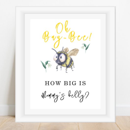 BEE - Hoe groot is mama's buik Poster