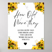 Bee Hoe oud waren ze vrijgezellenfeest Spel teken Poster (Voorkant)