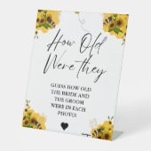 Bee Hoe oud waren ze vrijgezellenfeest Spel teken Reclamebord Met Voetstuk (Voorkant)