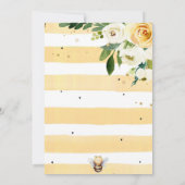 Bee Honey DRIE Verjaardagsuitnodiging Bee Honey Pa Kaart (Achterkant)