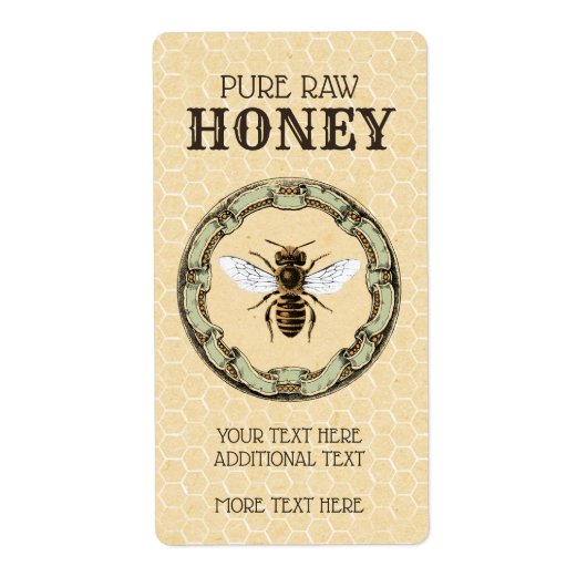 Bee Honey Jar 2 Etiket (Voorkant)
