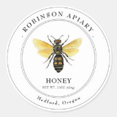 Bee Honey Jar label (Voorkant)