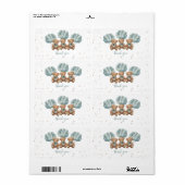 Bee Honey Jar Label Teddy beer (Full Sheet)