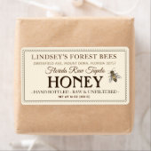  Bee Honey Label Hand gebotteld Raw Verzending (Insitu)
