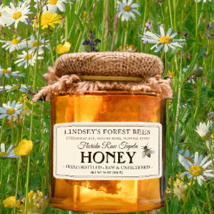  Bee Honey Label Hand gebotteld Raw Verzending