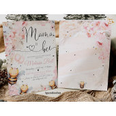 Bee Honey uitnodiging Baby shower Mama om Baby te 