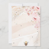 Bee Honey uitnodiging Baby shower Ouders om bij te (Achterkant)