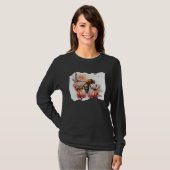 Bee Honeybee Honeycombs Flowers Watercolor T-shirt (Voorkant volledig)