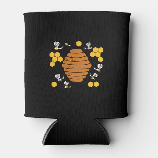Bee Honeycomb Blikjeskoeler (Voorkant)
