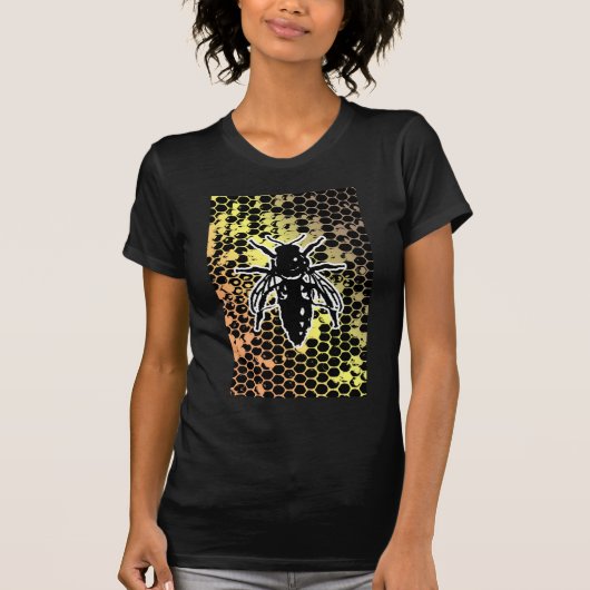 Bee Honeycomb Geometrical T-shirt (Voorkant)