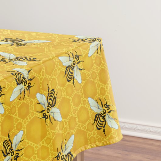 Bee Honeycomb Honeybee Beehive Pattern Party Tafelkleed (Voorbeeld)