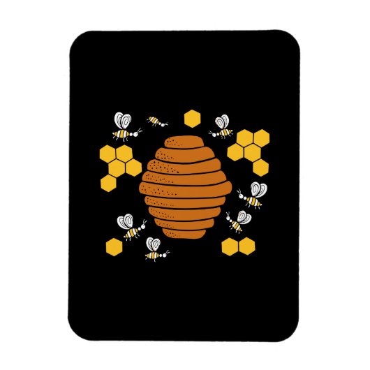 Bee Honeycomb Magneet (Verticaal)