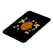 Bee Honeycomb Magneet (Linkerzijde)