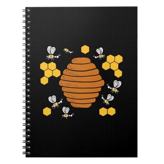 Bee Honeycomb Notitieboek (Voorkant)