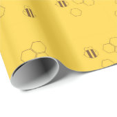 Bee Honeycomb Pattern Cadeaupapier (Rol Hoek)