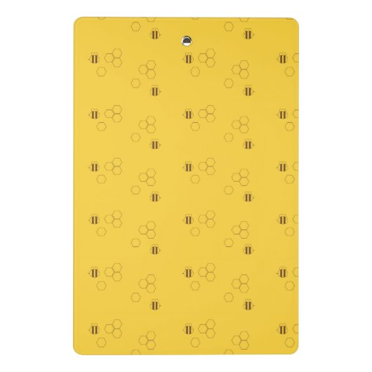 Bee Honeycomb Pattern Mini Klembord (Achterkant)