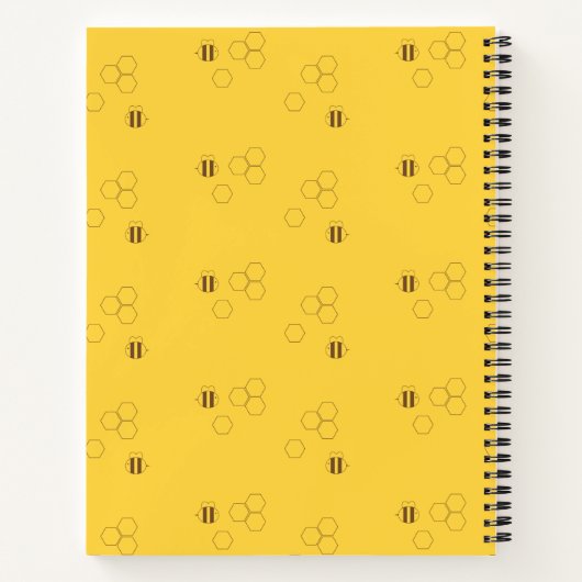 Bee Honeycomb Pattern Notitieboek (Achterkant)