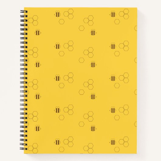 Bee Honeycomb Pattern Notitieboek (Voorkant)