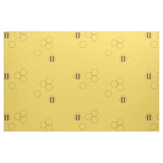 Bee Honeycomb Pattern Stof (Fat Quarter)