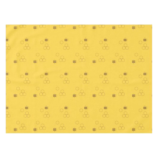 Bee Honeycomb Pattern Tafelkleed (Voorkant (Horizontaal))
