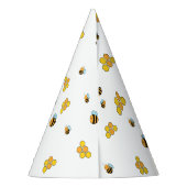 Bee Honeycomb Patterned Feesthoedjes (Achterkant)