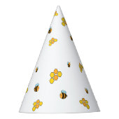 Bee Honeycomb Patterned Feesthoedjes (Voorkant)