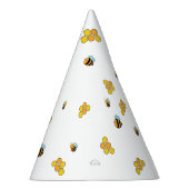 Bee Honeycomb Patterned Feesthoedjes (Rechts)