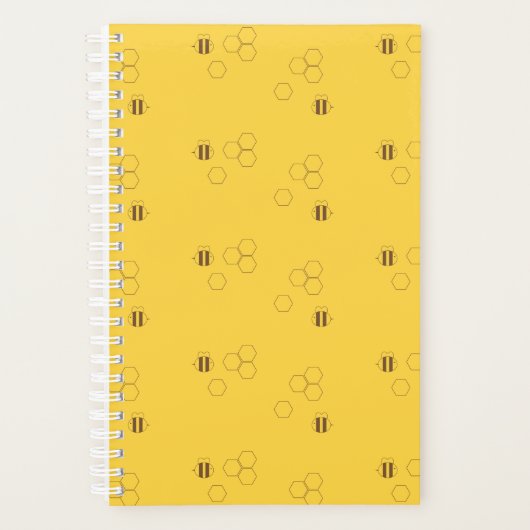 Bee Honeycomb Print Planner (Voorkant)