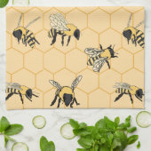 Bee Honeycomb Theedoek (Gevouwen)