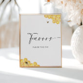 Bee Honeycomb Vrijgezellenfeest Favors Poster