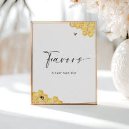 Bee Honeycomb Vrijgezellenfeest Favors Poster