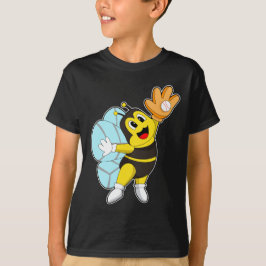 Bee honkbal handschoen t-shirt