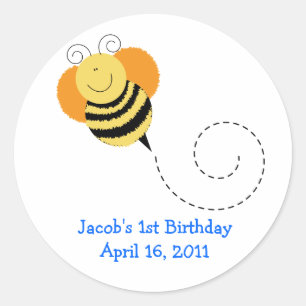 BEE HOP Baby shower of Verjaardagsgunst Stickers