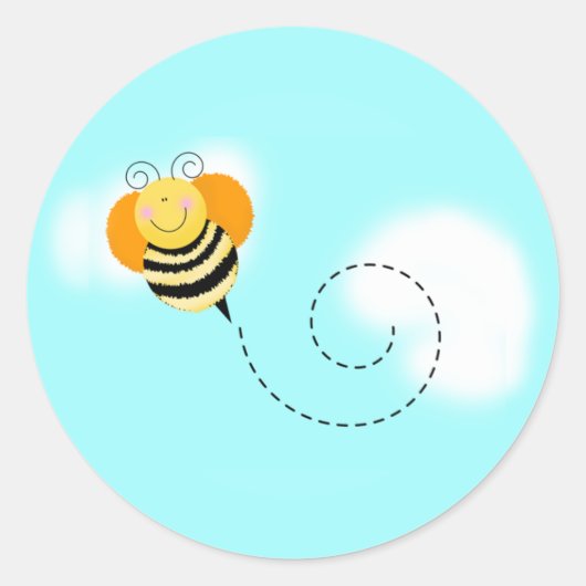 Bee Hop Bumble Bee Envelope Seal Stickers (Voorkant)