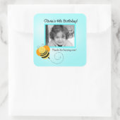 BEE HOP Foto VIERKANTE Favor Sticker (Tas)