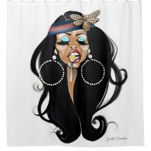 Bee Humble Shower Curtain Douchegordijn (Voorkant)