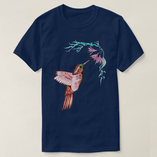 Bee Hummingbird Beauful Bird Lovers T-shirt (Design voorkant)