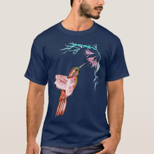 Bee Hummingbird Beauful Bird Lovers T-shirt