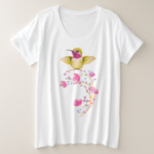 Bee Hummingbird Grote Maat T-shirt