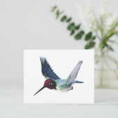 Bee Hummingbird Male Briefkaart (Staand voorkant)