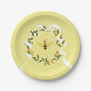 Bee in Bord met groot papier