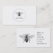 Bee In Circle-bedrijfs- en profielkaarten Visitekaartje (Voorkant / Achterkant)